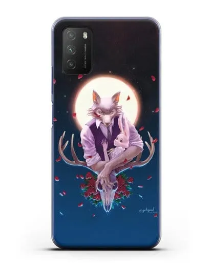 Чехол аниме Beastars - Полнолуние силиконовый для Xiaomi Poco M3