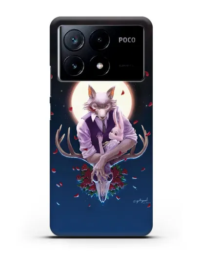 Чехол аниме Beastars - Полнолуние силиконовый для Xiaomi Poco X6 Pro