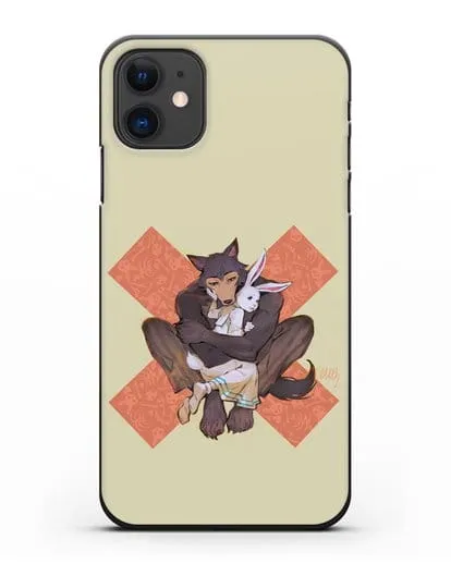 Чехол аниме Beastars - Объятие силиконовый для iPhone 11