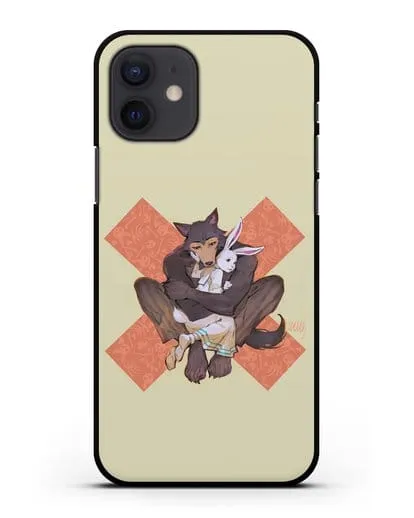 Чехол аниме Beastars - Объятие силиконовый для iPhone 12