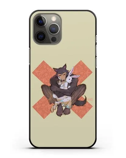 Чехол аниме Beastars - Объятие силиконовый для iPhone 12 Pro Max