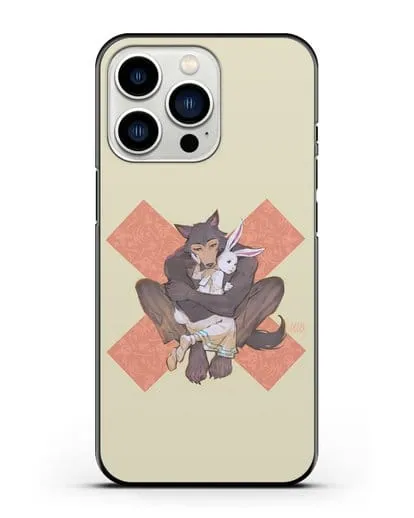 Чехол аниме Beastars - Объятие силиконовый для iPhone 13 Pro