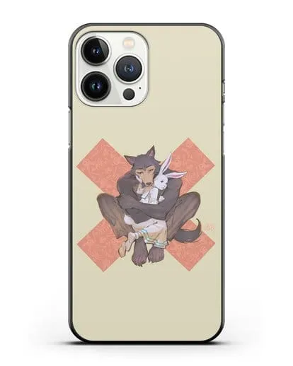 Чехол аниме Beastars - Объятие силиконовый для iPhone 13 Pro Max