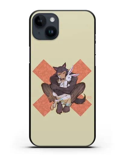 Чехол аниме Beastars - Объятие силиконовый для iPhone 14 Plus