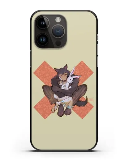 Чехол аниме Beastars - Объятие силиконовый для iPhone 14 Pro Max