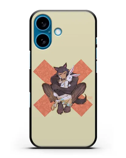 Чехол аниме Beastars - Объятие силиконовый для iPhone 16