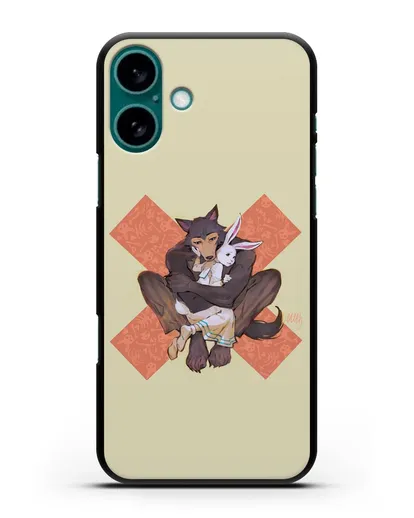 Чехол аниме Beastars - Объятие силиконовый для iPhone 16 Plus