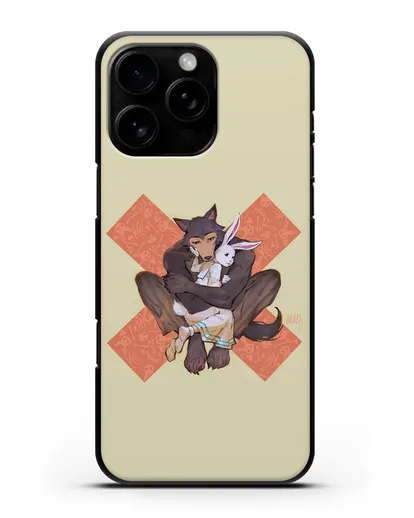 Чехол аниме Beastars - Объятие силиконовый для iPhone 16 Pro Max
