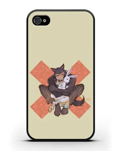 Чехол аниме Beastars - Объятие силиконовый для iPhone 4/4s