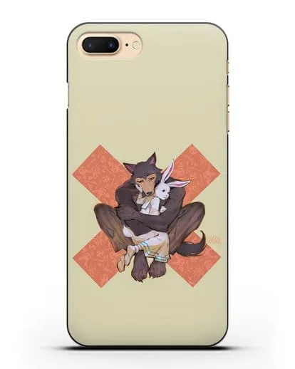 Чехол аниме Beastars - Объятие силиконовый для iPhone 7 Plus
