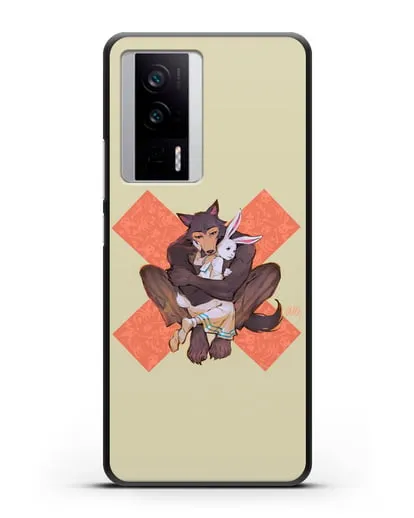 Чехол аниме Beastars - Объятие силиконовый для Xiaomi Poco F5 Pro