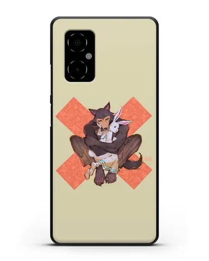 Чехол аниме Beastars - Объятие силиконовый для Xiaomi Poco M4 5G