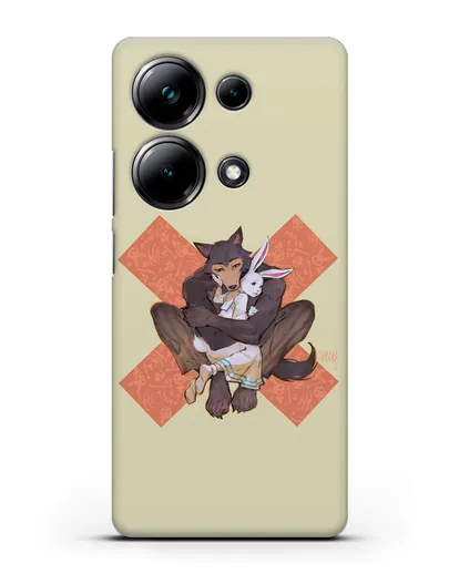 Чехол аниме Beastars - Объятие силиконовый для Xiaomi Poco M6 Pro