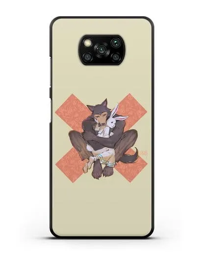 Чехол аниме Beastars - Объятие силиконовый для Xiaomi Poco X3 Pro