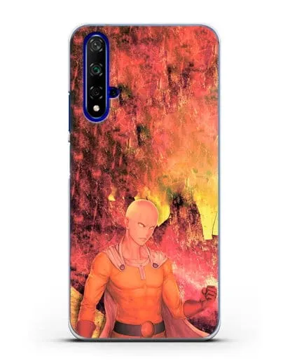 Чехол аниме Ванпанчмен - Сайтама в ярости силиконовый для Honor 20