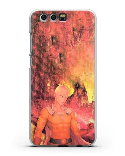 Чехол аниме Ванпанчмен - Сайтама в ярости силиконовый для Honor 9