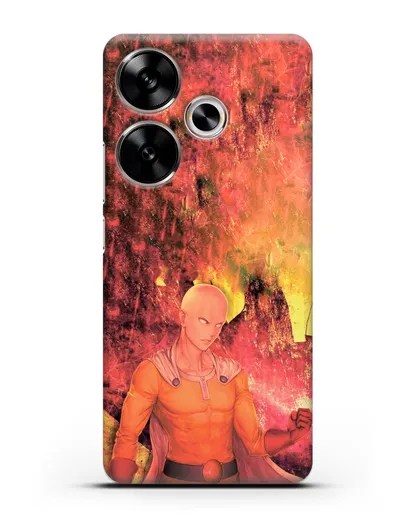 Чехол аниме Ванпанчмен - Сайтама в ярости силиконовый для Xiaomi Poco F6