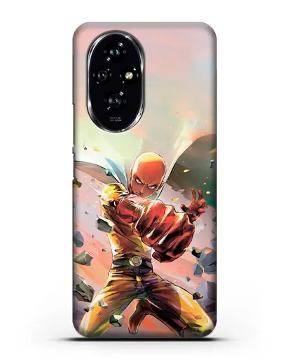 Чехол аниме Ванпанчмен - Серьёзный удар силиконовый для Honor 200