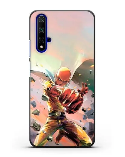 Чехол аниме Ванпанчмен - Серьёзный удар силиконовый для Honor 20