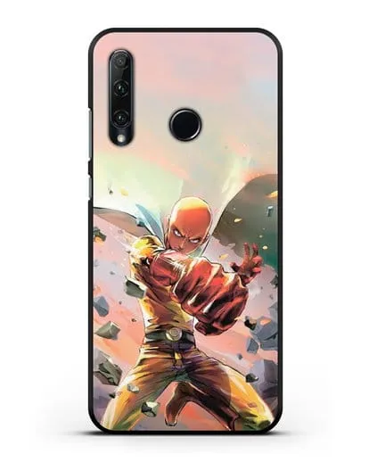 Чехол аниме Ванпанчмен - Серьёзный удар силиконовый для Honor 20e