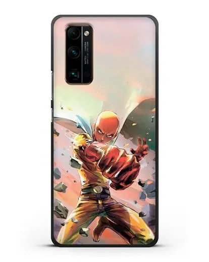 Чехол аниме Ванпанчмен - Серьёзный удар силиконовый для Honor 30 Pro Plus