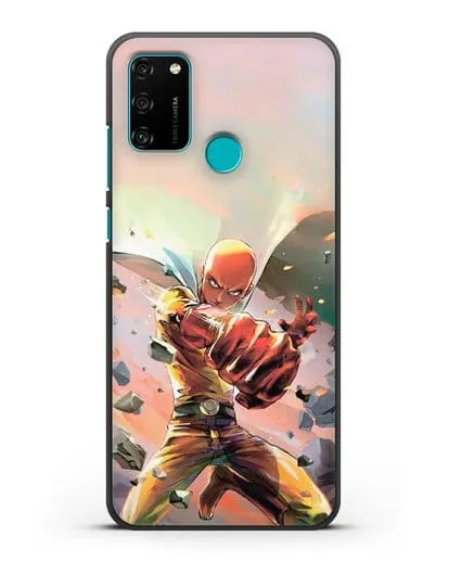 Чехол аниме Ванпанчмен - Серьёзный удар силиконовый для Honor 9A