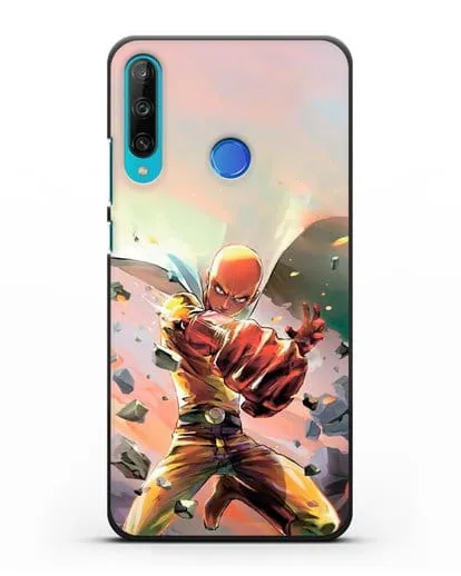 Чехол аниме Ванпанчмен - Серьёзный удар силиконовый для Honor 9C
