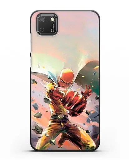 Чехол аниме Ванпанчмен - Серьёзный удар силиконовый для Honor 9S