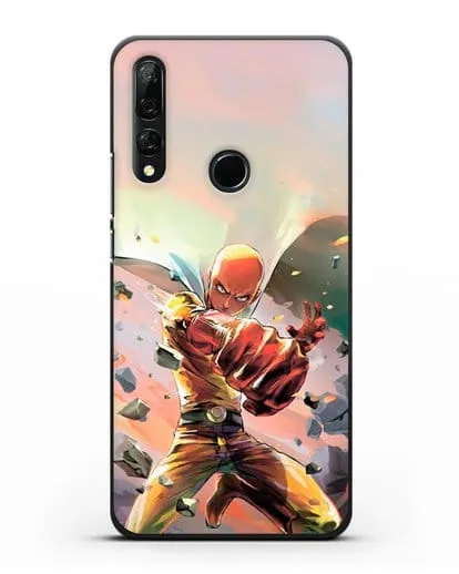 Чехол аниме Ванпанчмен - Серьёзный удар силиконовый для Honor 9X