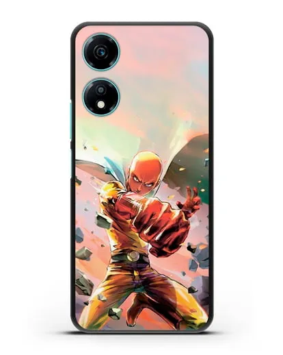 Чехол аниме Ванпанчмен - Серьёзный удар силиконовый для Honor X5 Plus