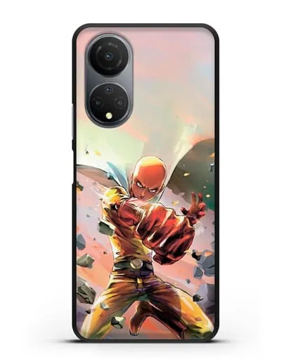 Чехол аниме Ванпанчмен - Серьёзный удар силиконовый для Honor X7