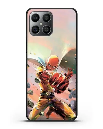 Чехол аниме Ванпанчмен - Серьёзный удар силиконовый для Honor X8