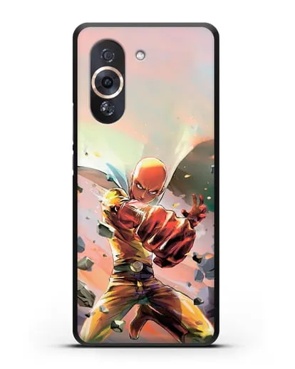 Чехол аниме Ванпанчмен - Серьёзный удар силиконовый для Huawei Nova 10