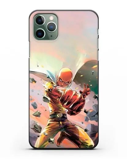 Чехол аниме Ванпанчмен - Серьёзный удар силиконовый для iPhone 11 Pro