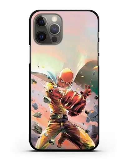 Чехол аниме Ванпанчмен - Серьёзный удар силиконовый для iPhone 12 Pro