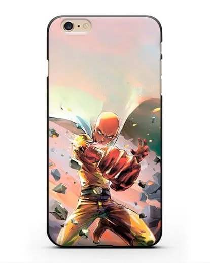 Чехол аниме Ванпанчмен - Серьёзный удар силиконовый для iPhone 6 Plus