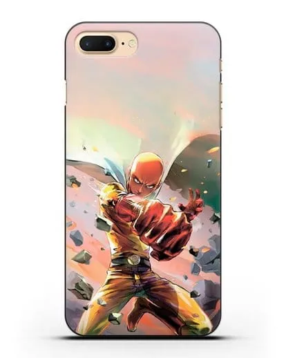 Чехол аниме Ванпанчмен - Серьёзный удар силиконовый для iPhone 8 Plus