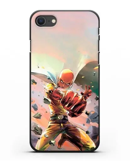 Чехол аниме Ванпанчмен - Серьёзный удар силиконовый для iPhone SE 2020
