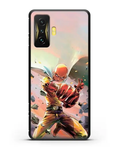 Чехол аниме Ванпанчмен - Серьёзный удар силиконовый для Xiaomi Poco F4 GT