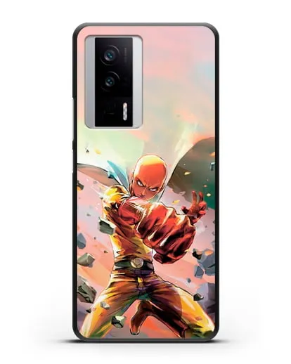 Чехол аниме Ванпанчмен - Серьёзный удар силиконовый для Xiaomi Poco F5 Pro