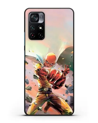 Чехол аниме Ванпанчмен - Серьёзный удар силиконовый для Xiaomi Poco M4 Pro 5G