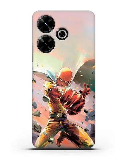 Чехол аниме Ванпанчмен - Серьёзный удар силиконовый для Xiaomi Poco M6