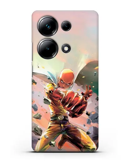 Чехол аниме Ванпанчмен - Серьёзный удар силиконовый для Xiaomi Poco M6 Pro