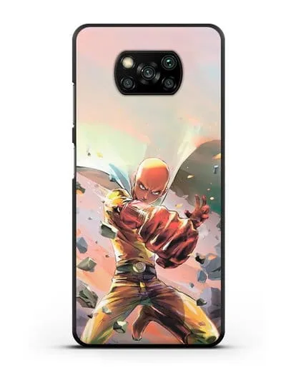 Чехол аниме Ванпанчмен - Серьёзный удар силиконовый для Xiaomi Poco X3 Pro