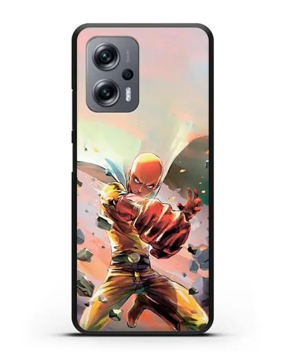 Чехол аниме Ванпанчмен - Серьёзный удар силиконовый для Xiaomi Poco X4 GT