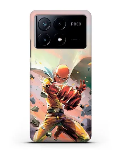 Чехол аниме Ванпанчмен - Серьёзный удар силиконовый для Xiaomi Poco X6 Pro