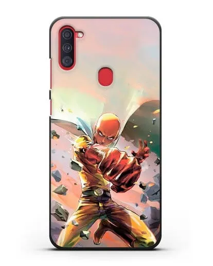 Чехол аниме Ванпанчмен - Серьёзный удар силиконовый для Samsung Galaxy A11 [SM-A115F]