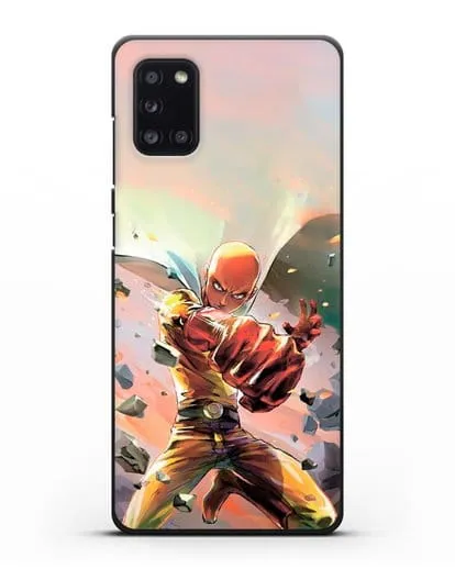 Чехол аниме Ванпанчмен - Серьёзный удар силиконовый для Samsung Galaxy A31 [SM-A315F]