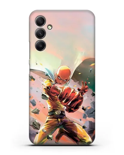 Чехол аниме Ванпанчмен - Серьёзный удар силиконовый для Samsung Galaxy A34 [SM-A346]
