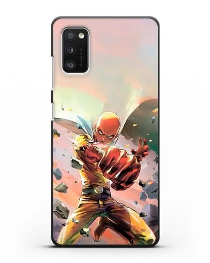 Чехол аниме Ванпанчмен - Серьёзный удар силиконовый для Samsung Galaxy A41 [SM-A415F]